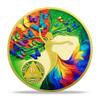 4 Years Sobriety Coin Gift | Dancing Woman Tree AA Chip Medallion with Coin Capsule | Sobriety Gifts for Anniversary Year for Men & Women in Recovery view 1