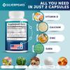 SILVERPEAKS Growth Capsules to Grow Taller - Height Growth Maximizer with Calcium for Bone Strength - Made in USA - Natural Get Taller Supplement to Increase Bone Growth - Pack of 2 view 3