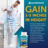 SILVERPEAKS Growth Capsules to Grow Taller - Height Growth Maximizer with Calcium for Bone Strength - Made in USA - Natural Get Taller Supplement to Increase Bone Growth - Pack of 2 view 4