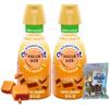 Zero Sugar Caramel Macchiato Liquid Coffee Creamer.- Two (2) 32 fl oz Bottles of Sugar Free Creamy Smooth Delightful Coffee Creamer with Candy Freezer 1 oz Freeze Dried Ice Cream Bites (Zero Sugar Caramel Macchiato) Candy view 1