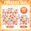 40 Pack Fall Thanksgiving Paper Napkins - 13 x 13 Inches Disposable Pumpkin and Autumn Maple Leaves Pattern Serviettes Tableware Luncheon Cocktail Napkin Party Supplies for Holiday Dinner Decorations view 2