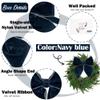 AIMUDI Navy Blue Velvet Bows 4" Christmas Bows for Gift Wrapping Velvet Bows for Christmas Tree, Holiday Crafts, Wreath, Garland, Staircase, Home Outdoor Winter Christmas Decorations, 12 PCs view 3