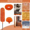 20 Ft+ High Reach Cleaning Tool Kit - Microfiber Feather Ceiling Fan Duster & Cobweb Duster with 3-14 ft Spliceable Pole Duster for Cleaning Fan, Spider Web, Ceiling, Blinds, Furniture Clean view 3