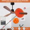 20 Ft+ High Reach Cleaning Tool Kit - Microfiber Feather Ceiling Fan Duster & Cobweb Duster with 3-14 ft Spliceable Pole Duster for Cleaning Fan, Spider Web, Ceiling, Blinds, Furniture Clean view 4