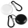 2pcs Ear Plug Carrying Cases, Potable Round Earplug Small Storage Earphone Pouch Headphone Box with Carabiner Mini Earbud Organizer Holder for Travel Business Trip (Black, White) view 1