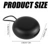 2pcs Ear Plug Carrying Cases, Potable Round Earplug Small Storage Earphone Pouch Headphone Box with Carabiner Mini Earbud Organizer Holder for Travel Business Trip (Black, White) view 2