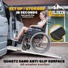 5FT Portable Wheelchair Ramp, Adjustable Wheelchair Ramps for Home Steps, 1200LBS Capacity Telescopic Non-Skid Threshold Handicap Wheel Chair Ramp for Doorways, Stairs, 60" L x 7.2" W, 2 Pack view 2