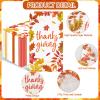 100PCS Thanksgiving Napkins Fall Paper Napkins 3 Ply Fall Paper Guest Towels for Bathroom Disposable Decorative Maple Leaves Napkin for Thanksgiving Autumn Harvest Farmhouse Home Party Supplies view 3