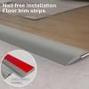 LHXLSH Curb Ramp Flooring Threshold Ramp Reducer,Laminate Floor Door Strip, Door Floor Threshold Transition Strip, for Tile, Wood, Doorways Carpet Floor Tile(Black,2cm/0.8in) view 3
