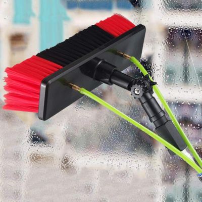 Window Cleaning Brush, Window Cleaning, Window Cleaner Kit, Water/Hose Fed Pole, Cleaning Tool for Window Glass, Solar Panel - 10m, 10m (10m)