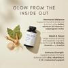 Glow Natural Wellness Daily Glow - Multivitamin for Women with Herbs, Minerals, Vitamins A, C, D3, E & K2, No Iron - 120 Capsules view 2