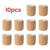 10pcs Beige Colorful Sport Self-Adhesive Elastic Bandage Wrap 4.5m Elastic Band for Knee Support Pad, Fingers Easy Install Easy to Use view 2