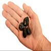 Rock Your Chakra Black Onyx 1" 4 Pieces Small Tumbled Polished Rock view 1