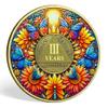 3 Year Sobriety Coin Gifts Set | Sunflower & Butterfly Design AA Chip Medallion with Coin Capsule | Sobriety Gifts for Anniversary Month & Year for Men & Women in Recovery view 1
