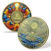 2 Year Sobriety Coin Gift | Sunflower & Butterfly Design AA Chip Medallion with Coin Capsule | Sobriety Gifts for Anniversary Month & Year for Men & Women in Recovery view 3