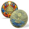9 Year Sobriety Coin Gifts Set | Sunflower & Butterfly Design AA Chip Medallion with Coin Capsule | Sobriety Gifts for Anniversary Month & Year for Men & Women in Recovery view 3