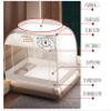BISCALO Yurt Mosquito Net,Foldable Single Door Mosquito Camping Curtain,free Installation Large Space Encryption Mosquito Net,A,1.5 * 2M view 2