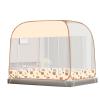BISCALO Yurt Mosquito Net,Foldable Single Door Mosquito Camping Curtain,free Installation Large Space Encryption Mosquito Net,E,1.5 * 2M view 1