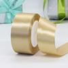 1-1/2 inch 125 Yard Gold Ribbon for Gift Wrapping,Arts Crafts Sewing 25 Yard Each Roll Satin Ribbon for Flower Bouquet Ribbons for Christmas Tree DIY Decoration (Gold, 1-1/2 inch,Pack of 5) view 2