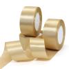 1-1/2 inch 125 Yard Gold Ribbon for Gift Wrapping,Arts Crafts Sewing 25 Yard Each Roll Satin Ribbon for Flower Bouquet Ribbons for Christmas Tree DIY Decoration (Gold, 1-1/2 inch,Pack of 5) view 3