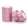 1-1/2 inch 125 Yard Pink Satin Ribbon Arts Crafts Sewing 25 Yard Each Roll Satin Ribbon for Flower Bouquet Ribbons for Christmas Tree DIY Decoration (Peony Pink, 1-1/2 inch,Pack of 5) view 1
