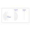 5 Pairs Glasses Support Nose Pad Glasses Nose Pad Soft Silicone Self-Adhesive Nose Pad Antiskid Nose Pad Suitable Sunglasses, Glasses, Children's Glasses (Transparent/1mm) view 3