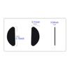 5 Pairs Glasses Support Nose Pad Glasses Nose Pad Soft Silicone Self-Adhesive Nose Pad Antiskid Nose Pad Suitable Sunglasses, Glasses, Children's Glasses (Black/1mm) view 3