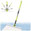 RRRYYYZZ Silicone Brooms for Floor Cleaning, with 51 Long Handle Floor Squeegee for Concrete Floor, Silicone Broom for Concrete Floor,Bathroom Tile view 1