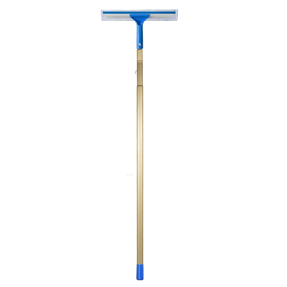 14 18 20 FT 23 26 30 36 39 Feet Window Squeegee Cleaner Tool, 2 In 1 Tall Glass Cleaning & Window Washing Kit for High Skylights/ Ceiling/ Solar Panel, Professional Window Washer Long Rod(12M/39.4FT)