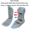 SFKLYU Night Splint For Plantar Fasciitis Ankle Support Stabilizer Brace Foot Drop Fixation Splint Brace Foot Fracture Support Brace,Adjustable right,M view 4