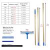 14 18 20 FT 23 26 30 36 39 Feet Window Squeegee Cleaner Tool, 2 In 1 Tall Glass Cleaning & Window Washing Kit for High Skylights/ Ceiling/ Solar Panel, Professional Window Washer Long Rod(10M/32.8FT) view 2