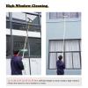 14 18 20 FT 23 26 30 36 39 Feet Window Squeegee Cleaner Tool, 2 In 1 Tall Glass Cleaning & Window Washing Kit for High Skylights/ Ceiling/ Solar Panel, Professional Window Washer Long Rod(10M/32.8FT) view 3