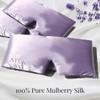 Aila 100% Mulberry Silk Sleep Mask Eye Mask for Men and Women with Adjustable Headband, Full Size Large Sleep Mask & Blindfold for Total Blackout for All Night Sleep, Deep Meditation view 2