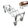 KJLYLPP Aluminum Alloy Coffin Trolley Funeral Coffin Rack Trolley Aluminum Alloy Folding Coffin Rack Trolley Telescopic Funeral Rack view 1