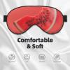 Red Watermelon Print Soft Eye Mask for Sleep Mask Sleep Eye Mask for Women Men Sleeping Sleeping Travel view 4