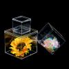 12 Pcs Acrylic Clear Box With Lid Square Cube Storage Box For Candy Jewelry Display view 2