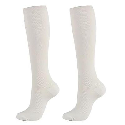 2Pairs Compression Socks for Women & Men Circulation 15-20 mmHg Support for Athletic Running Cycling,Knee High Compression Socks