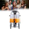 12L Stainless Steel Commercial Juice Bucket Cold Drinks Dispenser For Home Parties Events With Electric Heating Function view 1