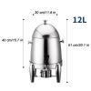 12L Stainless Steel Commercial Juice Bucket Cold Drinks Dispenser For Home Parties Events With Electric Heating Function view 2