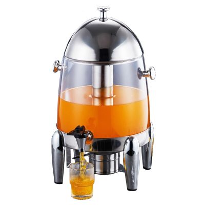 12L Stainless Steel Commercial Juice Bucket Cold Drinks Dispenser For Home Parties Events With Electric Heating Function