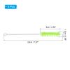 PATIKIL 8"x9/16" Long Straw Brush, 5Pcs Drinking Straw Cleaning Brush Nylon Pipe Tube Cleaner Brush for Cleaning Straws Pot Spout, Green view 2