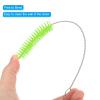 PATIKIL 8"x9/16" Long Straw Brush, 5Pcs Drinking Straw Cleaning Brush Nylon Pipe Tube Cleaner Brush for Cleaning Straws Pot Spout, Green view 3
