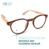 2SeeLife Small Round Bamboo Reading Glasses for Women  NarrowMedium Fit, Durable & Sturdy Frame, Premium Readers, Brown, +1.00 view 2