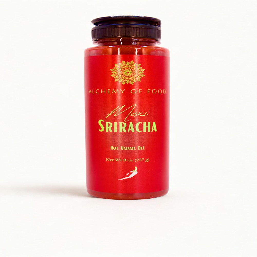 Alchemy of Food Mexican Sriracha, Garlic Chili Hot Sauce for Sushi & Asian Cuisine - 8 oz