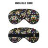 Autism Awareness Puzzle Pieces Heart print Unisex Sleeping Eye Mask,Soft Blocking Eye Mask Adjustable Strap Sleeping Face mask view 2