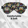Autism Awareness Puzzle Pieces Heart print Unisex Sleeping Eye Mask,Soft Blocking Eye Mask Adjustable Strap Sleeping Face mask view 3