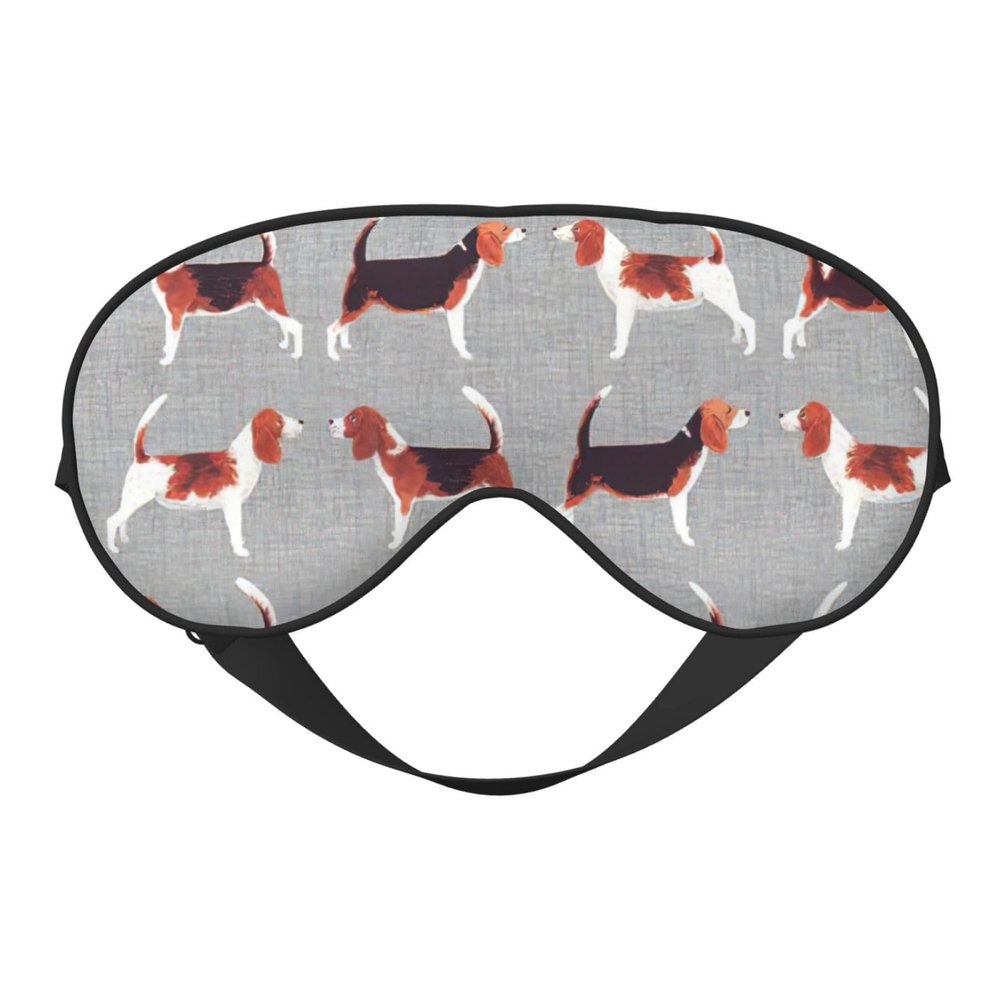 beagle patterns print Unisex Sleeping Eye Mask,Soft Blocking Eye Mask Adjustable Strap Sleeping Face mask