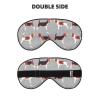 beagle patterns print Unisex Sleeping Eye Mask,Soft Blocking Eye Mask Adjustable Strap Sleeping Face mask view 2