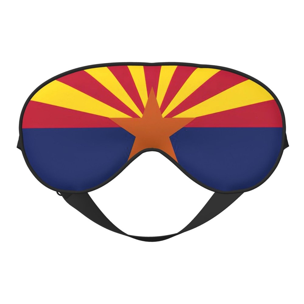 Arizona Flag print Unisex Sleeping Eye Mask,Soft Blocking Eye Mask Adjustable Strap Sleeping Face mask