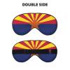 Arizona Flag print Unisex Sleeping Eye Mask,Soft Blocking Eye Mask Adjustable Strap Sleeping Face mask view 2